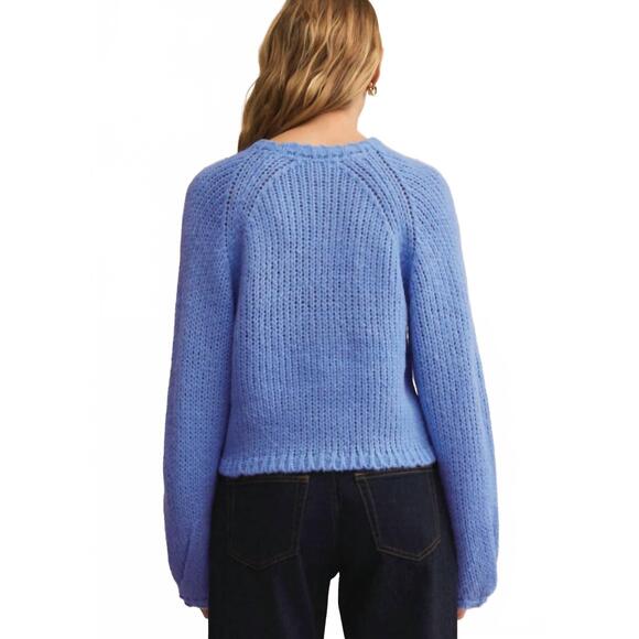 NEW Z SUPPLY sheena sweater in serene blue - Picture 3 of 4